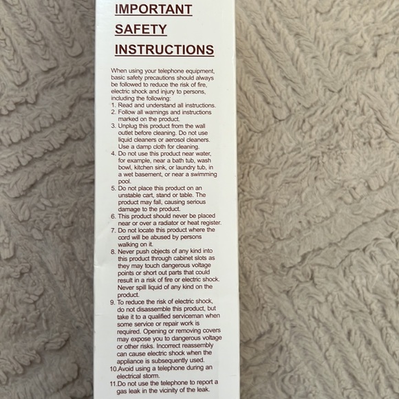 New Easy to Use One-Piece Telephone with Extra Loud Volume Boost,Corded Landline - Picture 16 of 16